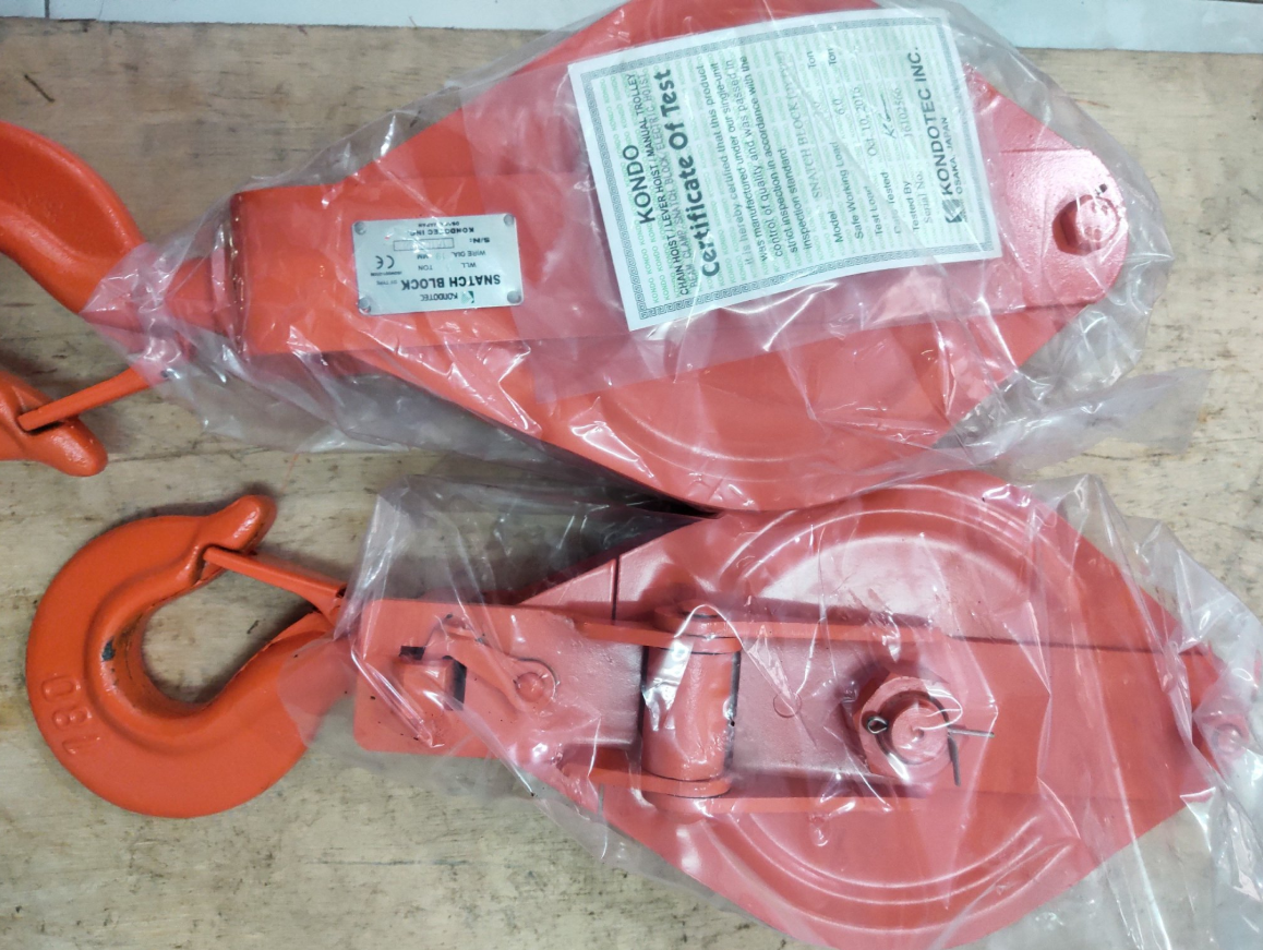 Puly - Ròng Rọc Móc Cẩu 6 Tấn - KONDOTEC - Nhật Bản