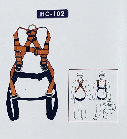 Dây Đai An Toàn Toàn Thân HC-102 Có Cuộn Dây Chống Rơi Haru