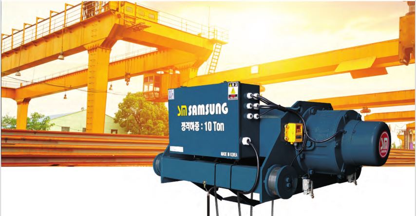 Palang Cáp Điện 2 tấn đến 30 tấn Dầm Đôi-SAMSUNG
