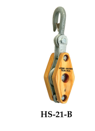 Ròng rọc (1-2.5 tấn)- Crosby-USA HS-21-B/P-303-B