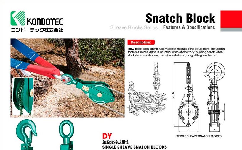 Ròng rọc KONDOTEC - Móc Cẩu