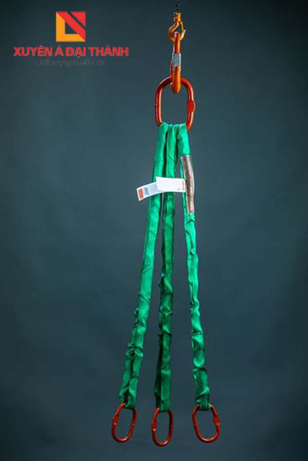 Sling Cáp Vải Cẩu Hàng 3 Chân - SAMWOO - Hàn Quốc