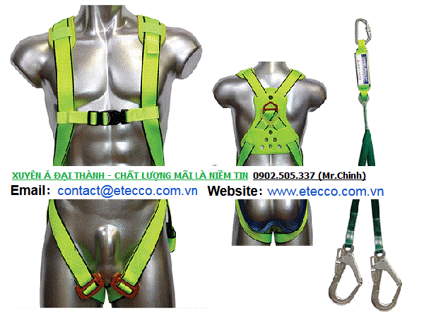 Bộ dây trọn bộ gồm dây nịt toàn thân và dây treo 2 móc nhôm. Bộ dây trọn bộ gồm dây nịt toàn thân và dây treo 2 móc nhôm.