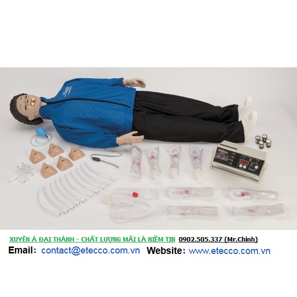Bộ hình nhân toàn thân thực tập hô hấp NASCO Bộ hình nhân toàn thân thực tập hô hấp NASCO