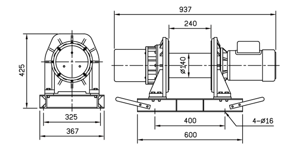 ban-ve-toi-dien-cwg-10151-dai-loan Bản vẽ tời điện CWG-10151- Đài Loan