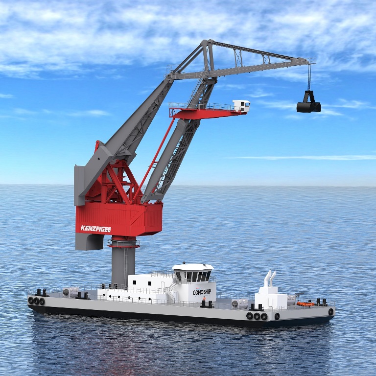 Kenz_CONOSHIP_BARGE_WITH_LEMNISCATE_CRANE Kenz_CONOSHIP_BARGE_WITH_LEMNISCATE_CRANE