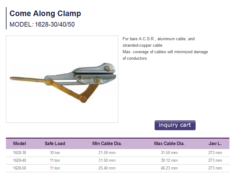 Kẹp cáp ACSR NGK Nhật Bản 10 tấn - 15 tấn Kẹp cáp ACSR NGK Nhật Bản 10 tấn - 15 tấn