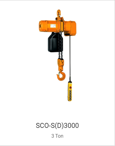 Palang Xích Điện 1 Tốc Độ 3 Tấn Cố Định